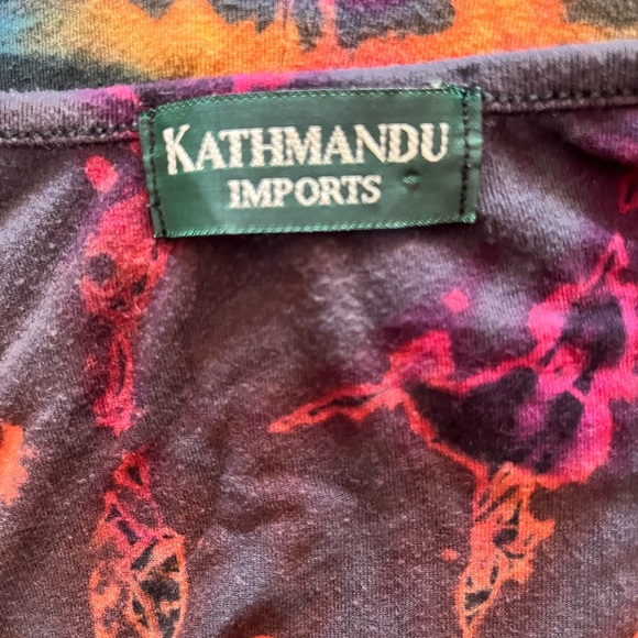 Knit jogger style tie dye jumpsuit with cap sleeves pockets and drawstring waist - Picture 2 of 11